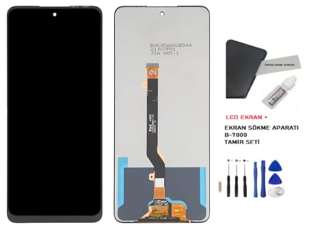 Tkgz Infinix HOT 40 PRO Lcd Dokunmatik Ekran SERVİCE PACK + TAMİR SETİ