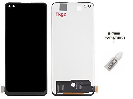 Tkgz Oppo Reno 4 LİTE Lcd Ekran Dokunmatik SERVİCE PACK + B-7000