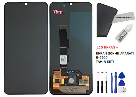 Tkgz Xiaomi Mİ 9SE Lcd Ekran Dokunmatik SERVİCE PACK + B-7000 + TAMİR SETİ