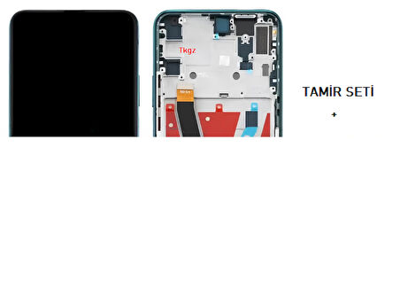 Tkgz Huawei Y9 Prime 2019 Lcd Ekran Dokunmatik SERVİCE PACK - FULL ÇITALI YEŞİL + TAMİR SETİ