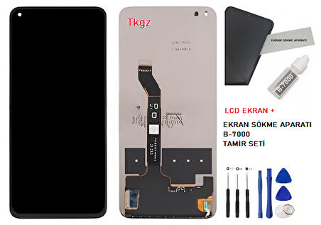 Tkgz Huawei Nova 8İ Lcd Ekran Dokunmatik SERVİCE PACK + B-7000 + TAMİR SETİ