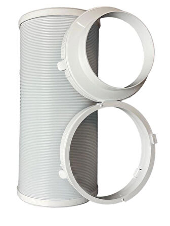 Airfel LPCY25BM Mobil Klima Sıcak Hava Tahliye Hortumu Ağız Çapı 15 Cm Uzunluk 150 Cm Egzoz Borusu & Bağlantı Aparatları
