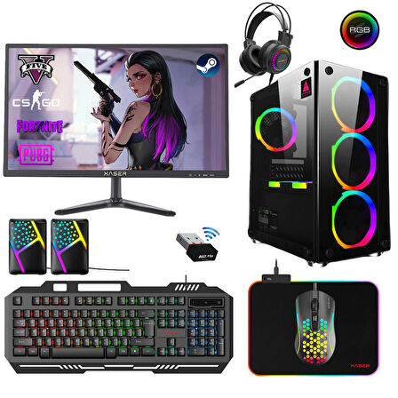 Xaser Xsr202 Intel i5 3470 16 GB DDR3 RAM 256 GB SSD AMD Radeon RX 550 FreeDos Masaüstü Bilgisayar 