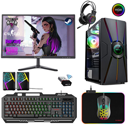 Xaser Xsr258 Intel i7 4770 16 GB DDR3 RAM 512 GB SSD AMD Radeon RX 550 FreeDos Masaüstü Bilgisayar 