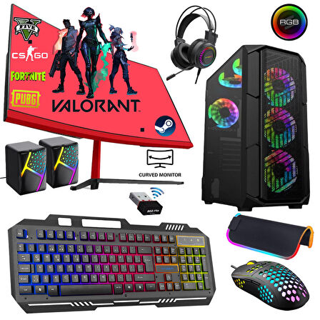 Xaser Xsr271 Intel i7 6700 16 GB DDR4 RAM 256 GB SSD AMD Radeon RX 550 FreeDos Masaüstü Bilgisayar 