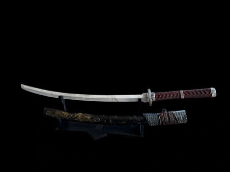 Katana Kılıcı Figür Dekor Standlı ve Kılıflı
