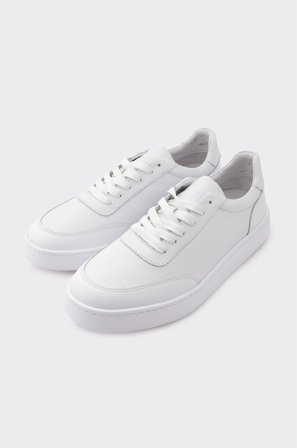 Hakiki Deri Bağcıklı Erkek Sneaker