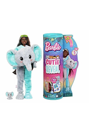 Cutie Reveal Bebekler Barbie Tropikal Orman Serisi Fil HKP98