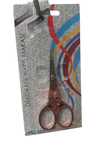 Nakış Makası Dekoratif Bakır YBL-403 Model 15