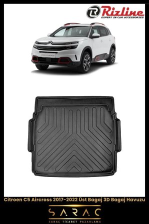 Rizline Citroen C5 Aircross 2017 Model Üst 3D Bagaj Havuzu