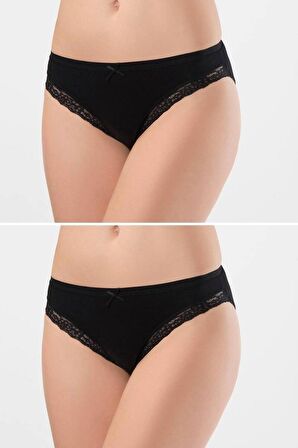 Türen Kadın Likralı Fistolu Bikini (2li Paket)