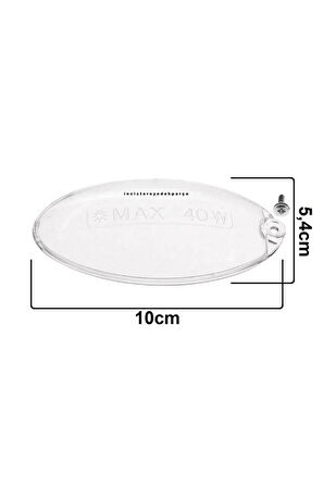 Beko Aspiratör Lamba Cam Işık Kapağı 2li Kapak 9188065409