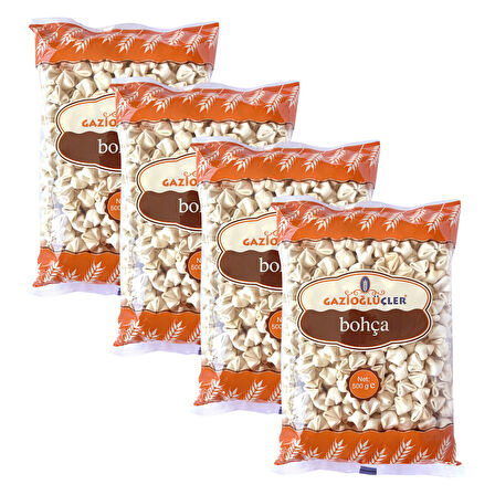 Gazioğlu Üçler Bohça Kuru Mantı 500 gr x 4 Adet