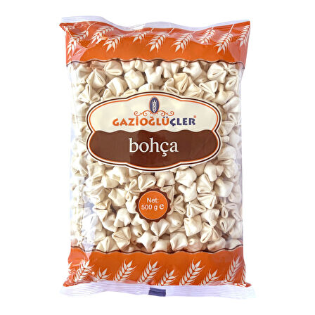 Gazioğlu Üçler Bohça Kuru Mantı 500 gr x 4 Adet