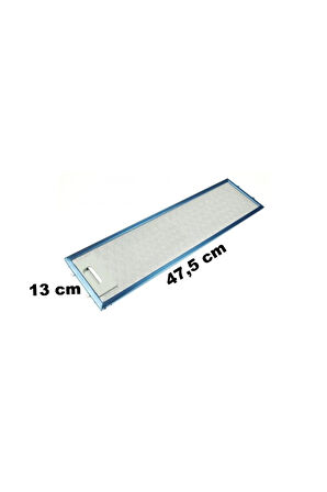 P 179 YI Ankastre Davlumbaz Aspiratör Alüminyum Yağ Süzgeç Tel Kaset Filtre 13cm X 47,5cm
