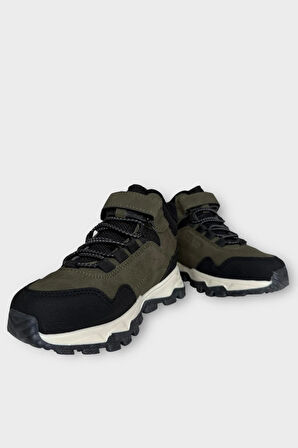 Soğuğa ve Suya Dayanıklı Kaymaz Kauçuk Taban Çocuk Bot HAKİ