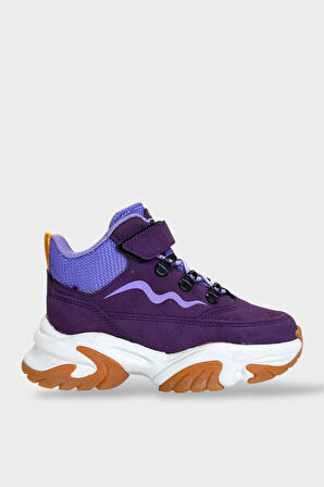 Soğuğa ve Suya Dayanıklı Kaymaz Kauçuk Taban Çocuk Bot MOR