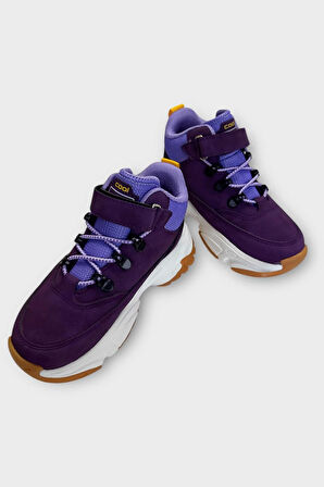 Soğuğa ve Suya Dayanıklı Kaymaz Kauçuk Taban Çocuk Bot MOR