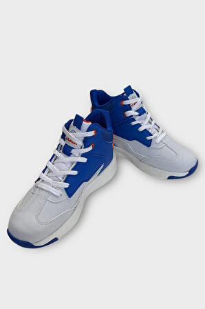 Çocuk Boğazlı Basketbol Tarzı Spor Ayakkabı MAVİ