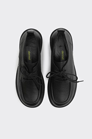 Hakiki Deri Bağcıklı Kadın Casual Ayakkabı 