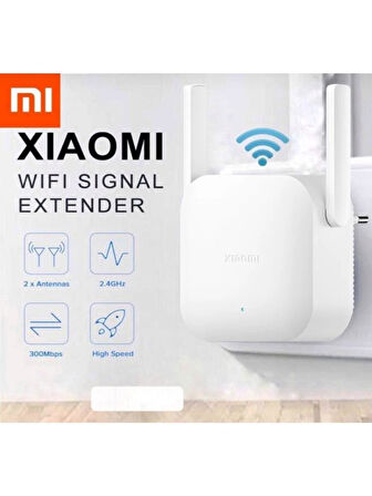 Xiaomi Mi Wifi Pro Sinyal Yaklaştırıcı - Güçlendirici 300Mbps (Xiaomi Türkiye Garantili) 