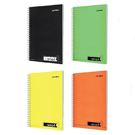 Çınar Im Smart A4 72 Yaprak Plastik Kapak Spiralli Defter Kareli 4 Adet