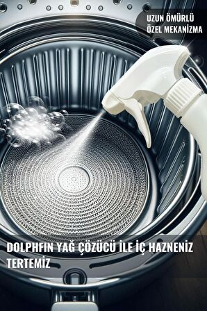 Airfryer Temizlik Seti Çok Amaçlı Yağ Sökücü Sihirli Kapsül ve Özel fırçası ile