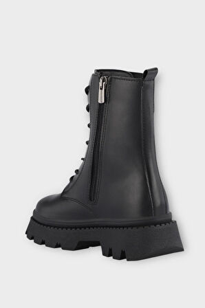 Soğuk ve Suya Dayanıklı Termal Taban Kız Çocuk Bot SİYAH