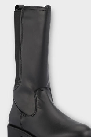 Soğuk ve Su Geçirmez Kışlık Uzun Kız Çocuk Bot SİYAH