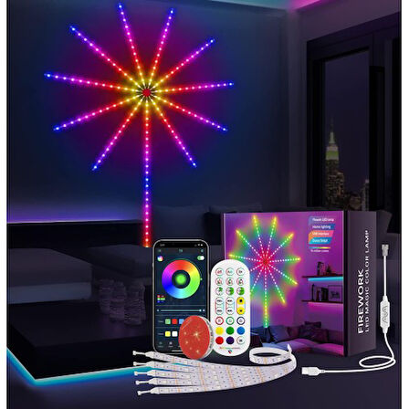 Periboia RGB Firework LED Duvar Lambası