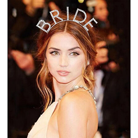 Periboia Bekarlığa Veda Kristal Taşlı Gümüş Bride Tacı