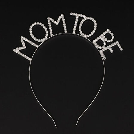 Periboia Kristal Taşlı Gümüş Renk Mom to Be Tacı Anne Tacı