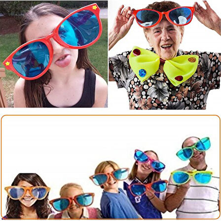 Periboia Büyük Parti Gözlüğü Rengarenk 12 Adet