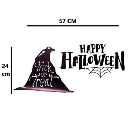 Periboia Happy Halloween Temalı Duvar Stickerı