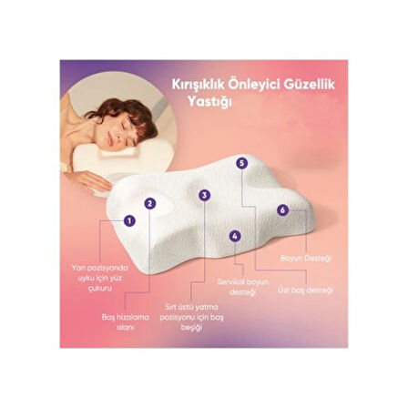 Periboia Kırışıklık Önleyici Ortopedik Güzellik Yastığı
