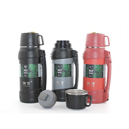 Periboia Paslanmaz Çelik Çift Katmanlı Termos 1.6 Lt