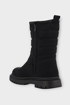 Soğuk ve Suya Dayanıklı Kışlık Uzun Kız Çocuk Bot SİYAH