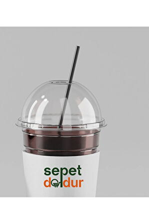 92/300-350 Cc Pet Bardak Kapak - 100 Adet (PİPET HEDİYE)