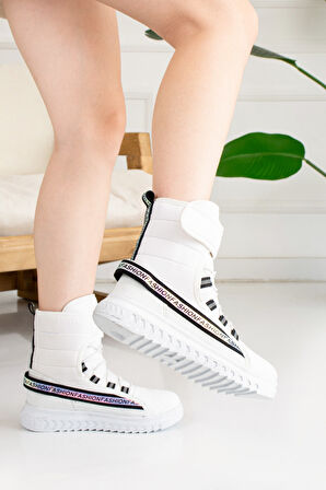 Günlük Kadın Bot Kaymaz Kalın Taban Cırtlı Oval Burun Kürklü Astarlı Rahat Hafif Kar Botu 920