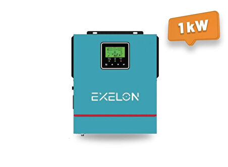 Exelon 1KVA / 1000 Watt MPPT Akıllı Tam Sinüs İnverter