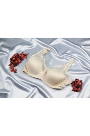 9200 Linda Beyaz Toparlayıcı Soft Tül Cup Sütyen 9200 Beyaz