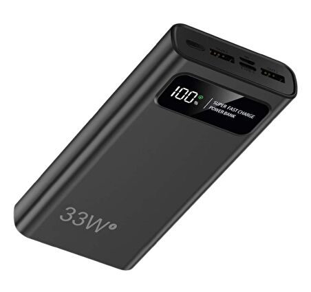 Sprange SRP14 20.000 Mah 33W QC 3.0  PD 3.0 Hızlı Şarj Powerbank  Kılıf Hediyeli