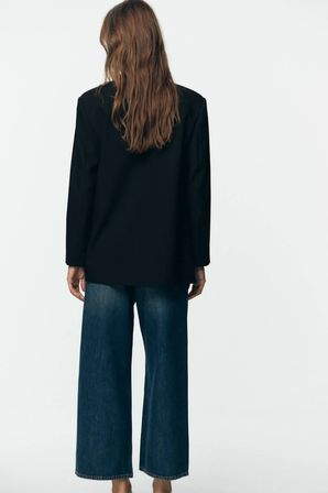 Blazer Ceket-Oversize Siyah