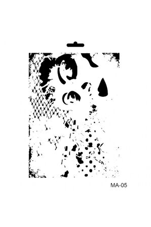 Ma05 Mix Media Stencil Monroe