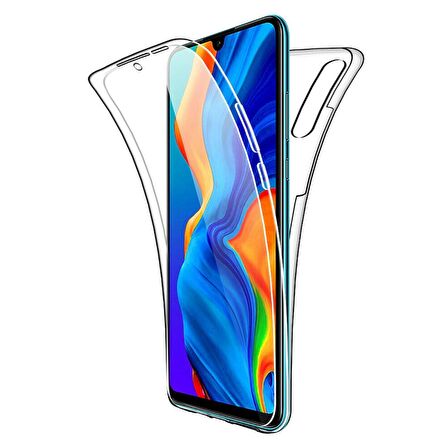 Gpack Huawei P Smart Z Kılıf Ön Arka Şeffaf Silikon Koruma
