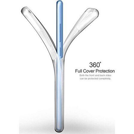 Gpack Huawei P Smart Z Kılıf Ön Arka Şeffaf Silikon Koruma