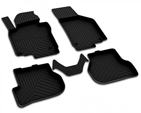 Volkswagen Golf 6 Ferrous 4D Havuzlu Kauçuk Paspas 2008 2013