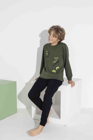 Erkek Çocuk Mevsimlik Pijama Takımı 7419-