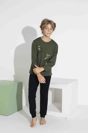 Erkek Çocuk Mevsimlik Pijama Takımı 7419-