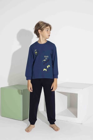 Erkek Çocuk Mevsimlik Pijama Takımı 7419-
